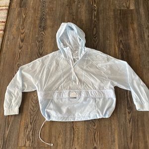 Adidas Light Blue Cropped Wind Breaker